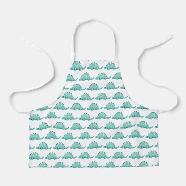 Kids Dinosaurier Stegosaurus-Muster Schürze (Vorderseite)
