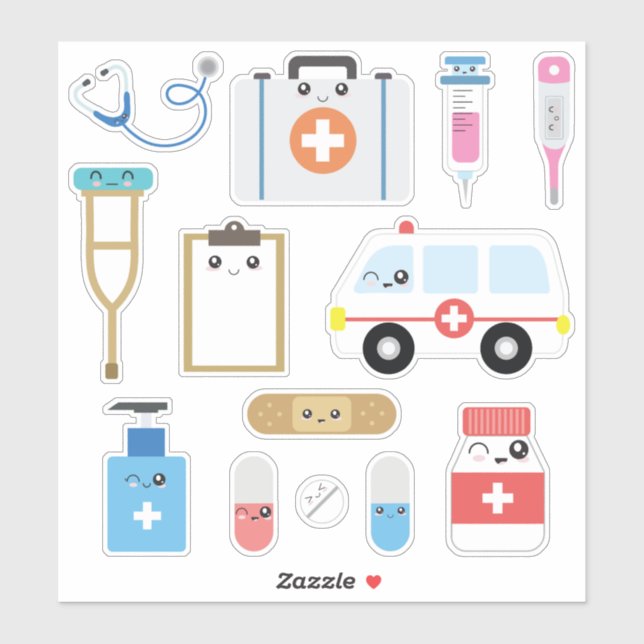Kids Doctor Kit Aufkleber (Blatt)