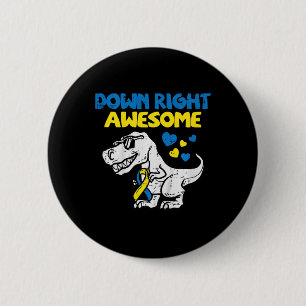 Kids Down Right Phantastisch Dino Down Syndrom Awa Button