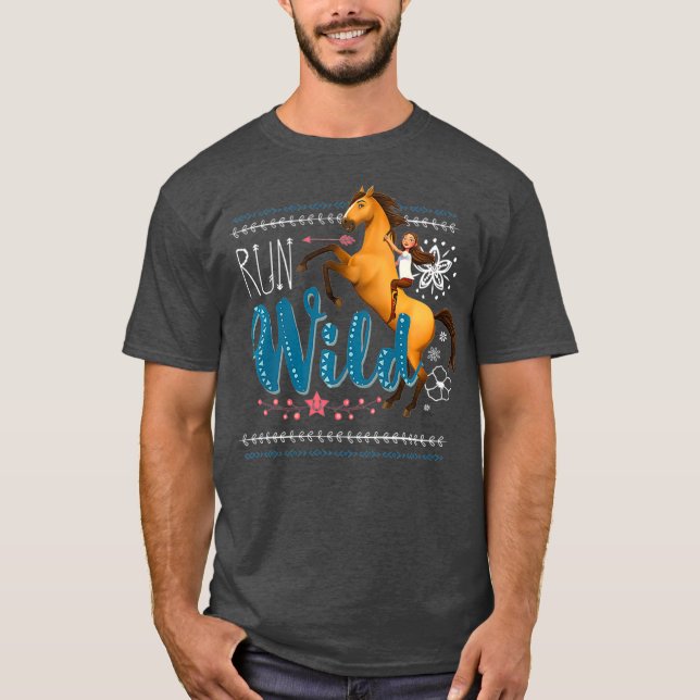 Kids DreamWorks Spirit Riding Free Run Wild T-Shirt (Vorderseite)
