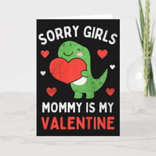 Kids Entschuldigung Mädchen Mami ist mein Valentin Karte