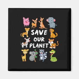 Kids Environmental Shirt with Niedlicher Tiere for Magnet