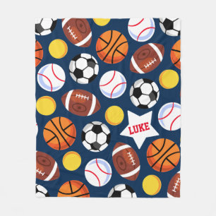 Kids fett farbige Sport Fleecedecke