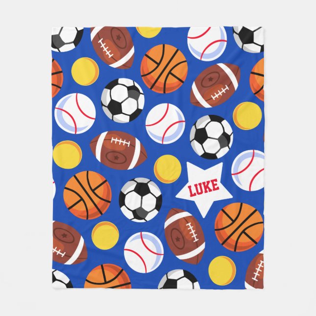 Kids fett farbige Sport Fleecedecke (Vorderseite)