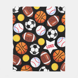 Kids fett farbige Sport Fleecedecke