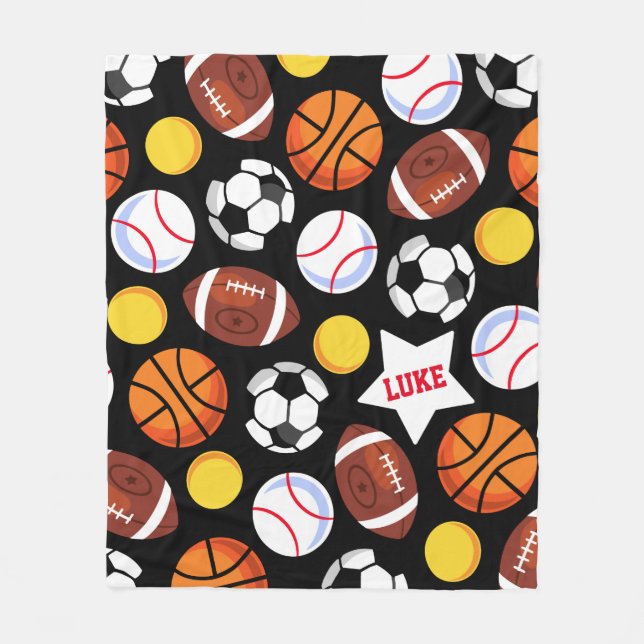 Kids fett farbige Sport Fleecedecke (Vorderseite)