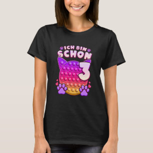 Kids Fidget Spielzeug Pop it cat für Mädchen 3. Ge T-Shirt