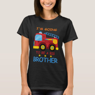 Kids Fire Department Ankündigung von Geschwistern T-Shirt