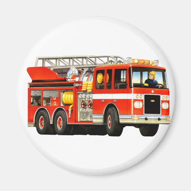 Kid's Fire Truck Magnet (Vorne)