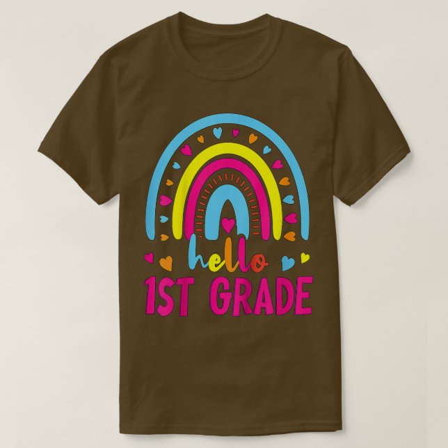 Kids First Day Of School Girls Back To School Hell T-Shirt (Design vorne)