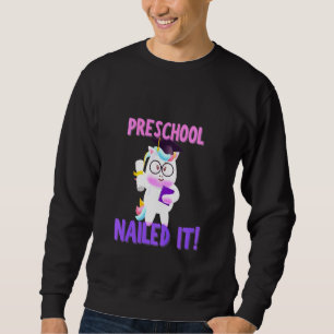 Kids flossen Einhorn-Vorschulabschlüsse Sweatshirt