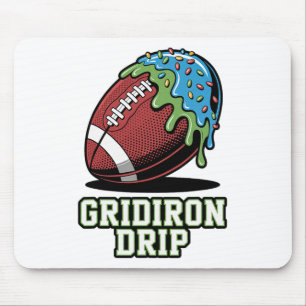 Kids Footll Grafik Gridiron Eiscreme Drip Jungen Y Mousepad