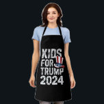 Kids for Trump USA Election 2024 Schürze<br><div class="desc">Kids for Trump USA Election 2024</div>