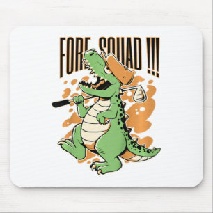 Kids Fore Squad T-Rex Dinosaur Golfspieler Grafik Mousepad