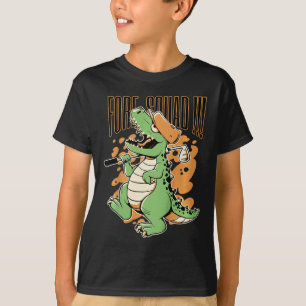 Kids Fore Squad T-Rex Dinosaur Golfspieler Grafik T-Shirt