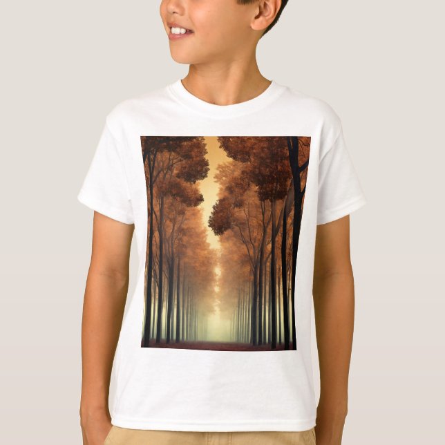 Kids Forest Tree Logo T-Shirt | Nature Adventure T (Devant)