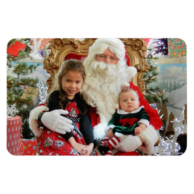 Kids Foto Weihnachten Kühlschrank Großeltern Magnet (Horizontal)