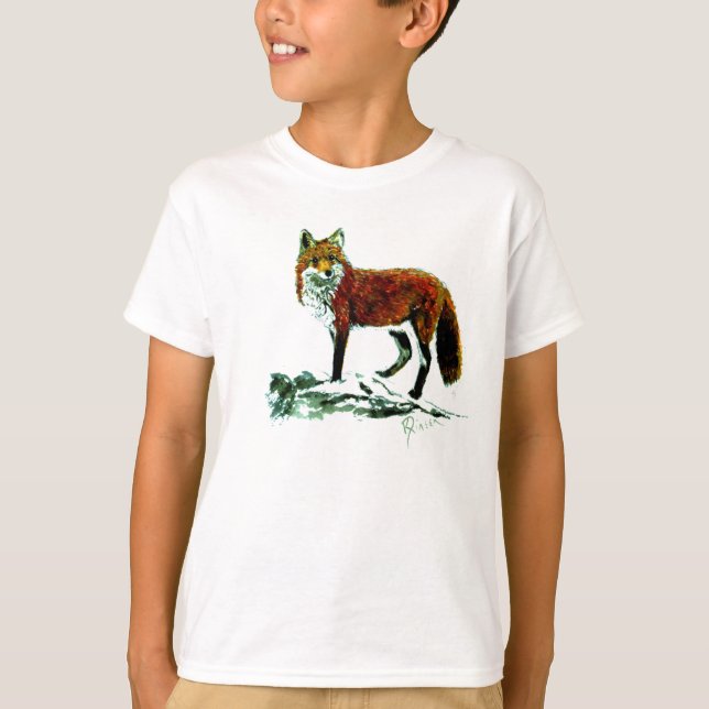 Kids Fox RInger T Shirt (Vorderseite)