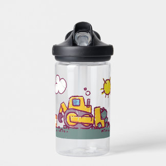 Kids Fun BullDozer Baufahrzeug Trinkflasche