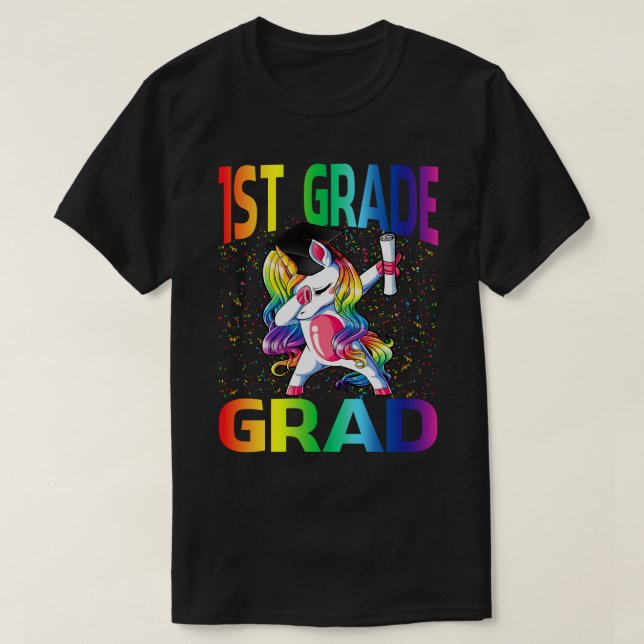 Kids Funny Abschluss 1st Grad Grad Grad Grad Grad  T-Shirt (Design vorne)
