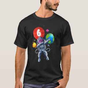 Kids Funny Astronaut Planet Ballon 6 Jahre alt 6t T-Shirt