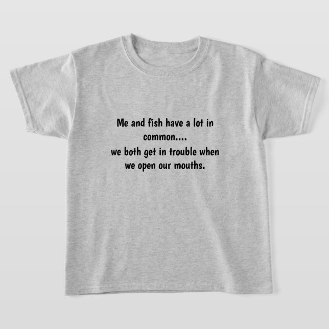 Kids Funny Fish T-Shirt (Ablage )