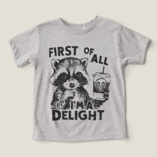Kids Funny Raccoon T - Shirt