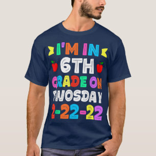 Kids Funny Students I'm In Sith Grade On 02222022  T-Shirt
