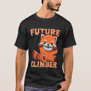 Kids Future Climber Angebot für ein rotes Panda li T-Shirt