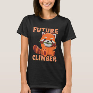 Kids Future Climber Angebot für ein rotes Panda li T-Shirt