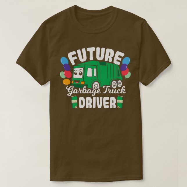 Kids Future Garbage Truck Driver - Boy Trash Dump T-Shirt (Design vorne)
