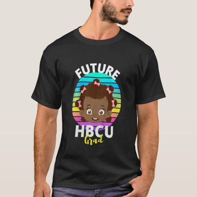 Kids Future HBCU Grad Girl Graduation Historically T-Shirt (Vorderseite)