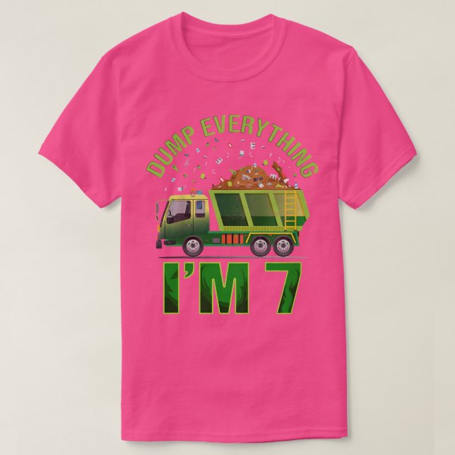 Kids Garbage Truck Dump Alles, was ich bin 7 Garba T-Shirt (Design vorne)
