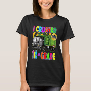 Kids Garbage Truck I Crushed 2. Klasse Kids Gradu T-Shirt