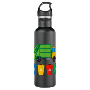 Kids Garbage Truck Recycelnd Bins Earth Day Childo Edelstahlflasche