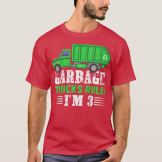 Kids Garbage Trucks Regel I m 3 Jahre alter Müll T T-Shirt