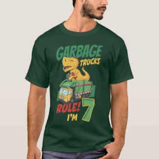 Kids Garbage Trucks Regel I m 7 Jahre alter Müll T-Shirt
