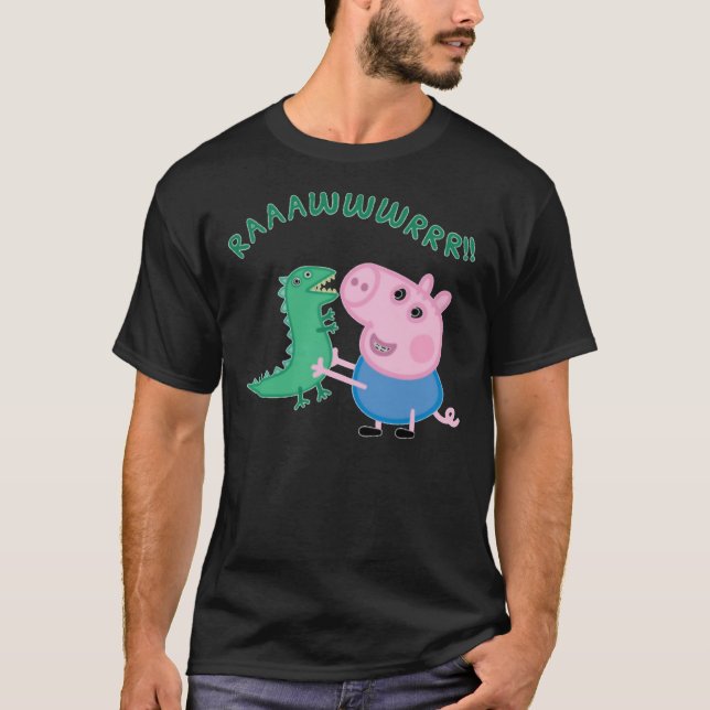 Kids George Pig Sticker T-Shirt (Vorderseite)