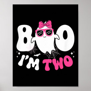 Kids Ghost Boo Ich bin das zweite Geburtstagskind Poster