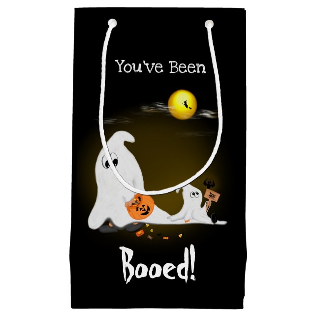 Kids Ghost Halloween Bootbeutel Kleine Geschenktüte (Vorderseite)