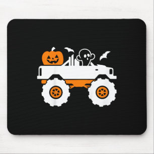 Kids Ghost Pumpkin Riding Monster Lazy Hallo Mousepad