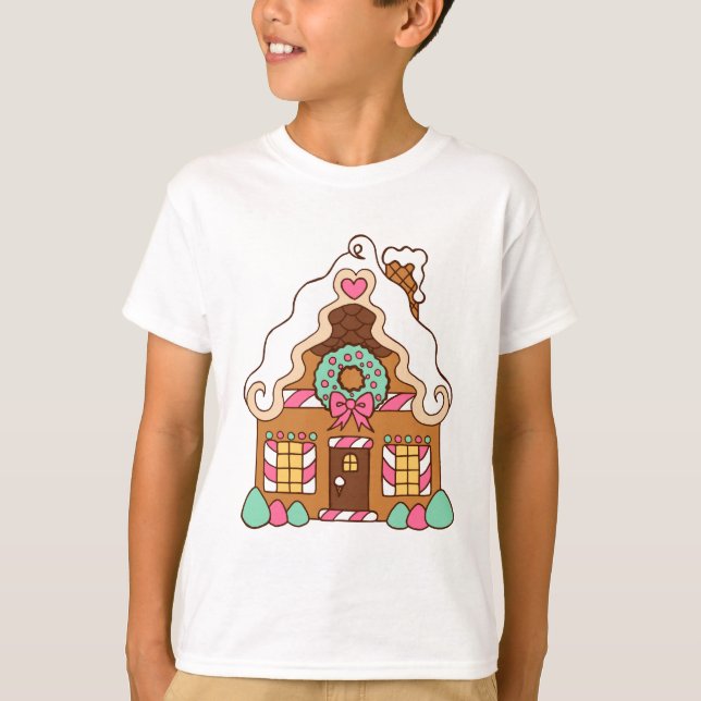 Kid's Gingerbread House T - Shirt (Vorderseite)