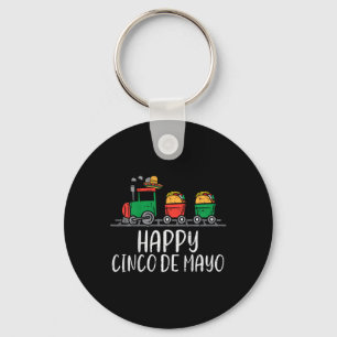 Kids glücklicher Cinco De Mayo mexikanischer Tacos Schlüsselanhänger