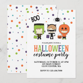 Kids Halloween Costume Party Einladung