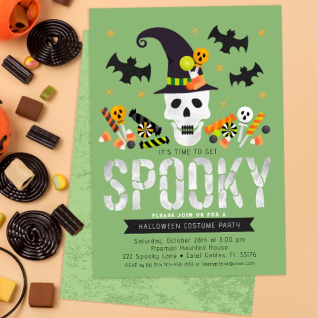 Kids Halloween Costume Party Einladung (Fun & Colorful Halloween Costume Party Invite)