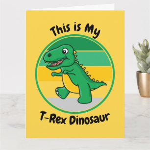 Kids Halloween Dinosaur Das ist mein T-Rex Dinosau Karte