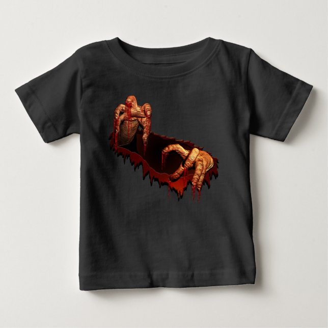 Kid's Halloween Hoodie Costume Zombie Sweatshirt Baby T-shirt (Vorderseite)