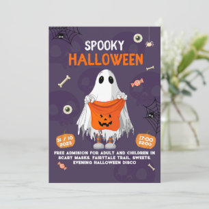 Kids Halloween Niedlich Costume Party Einladung