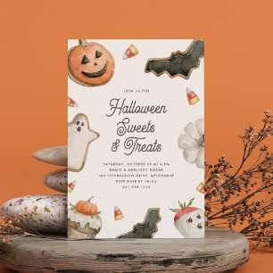 Kids Halloween Süßigkeiten & Leckereien Party Einladung