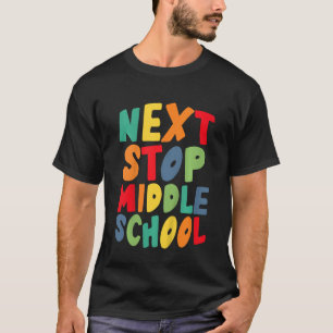Kids halten den Coolen Regenbogen der Mittelschule T-Shirt